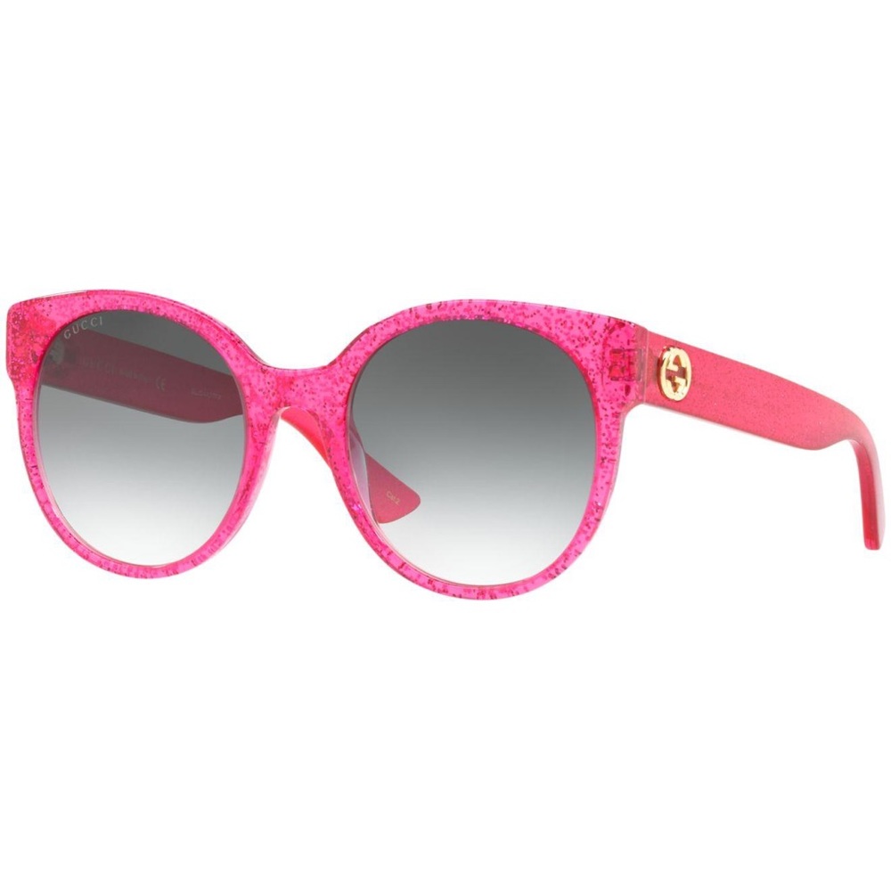 Gucci Pink Sparkle GG0035S Sunglasses